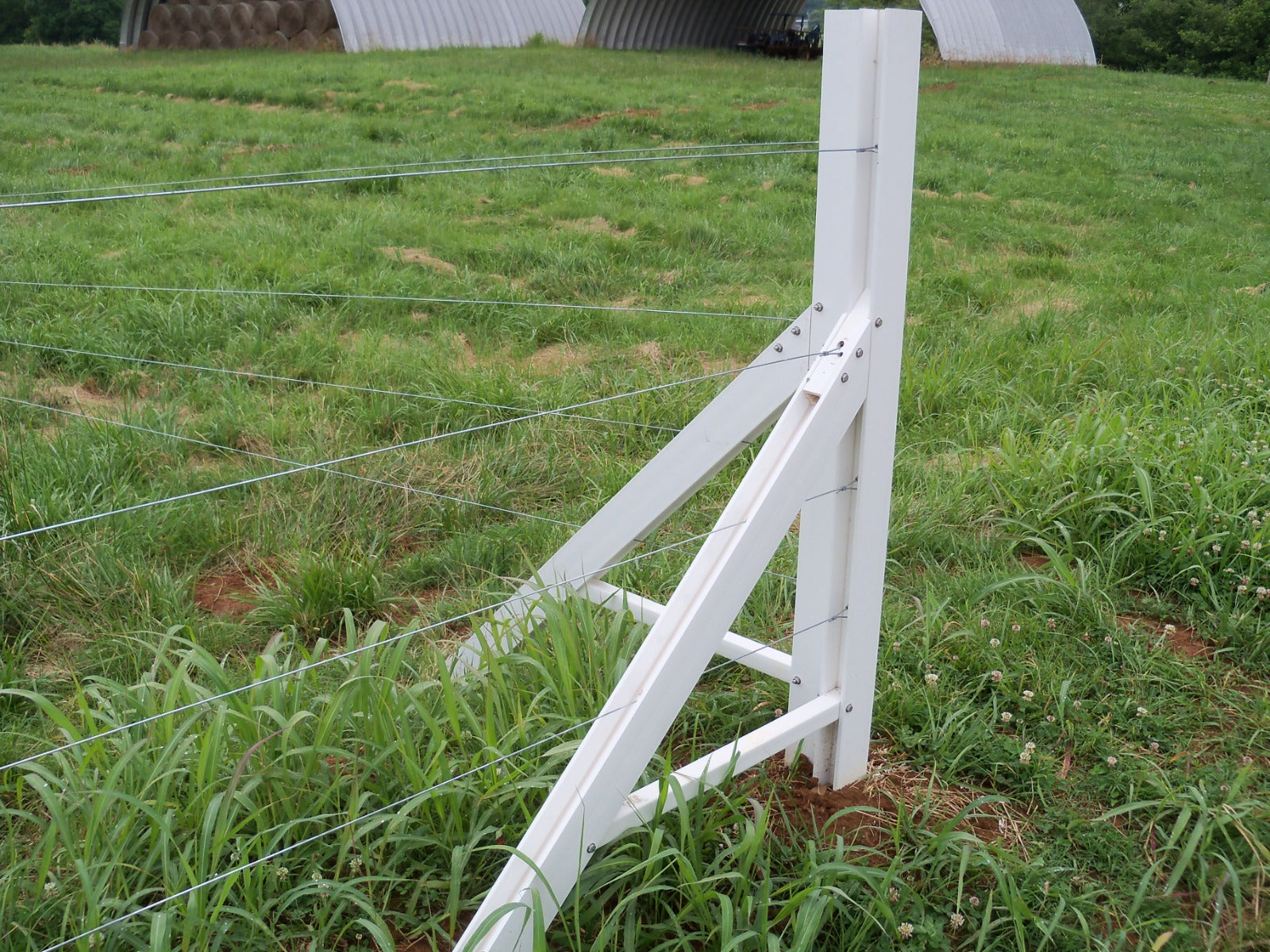 Timeless Fence Rigid PVC NEW ZEALANDER A-FRAME Corner 7 ft