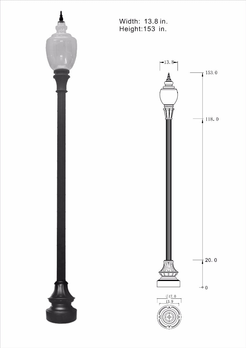 Affordable Decorative Municipal Quality Street Light Package - LED