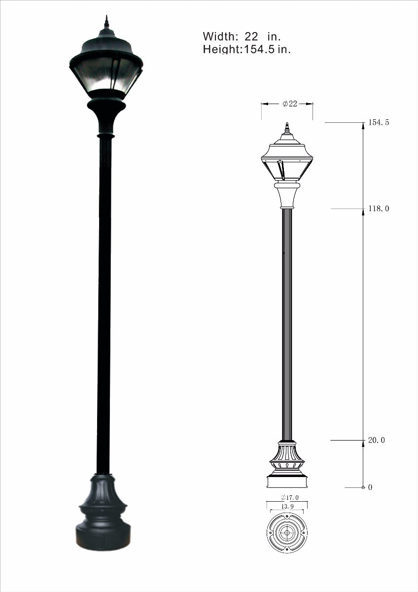 Traditional Municipal Quality Street Light Package - LED