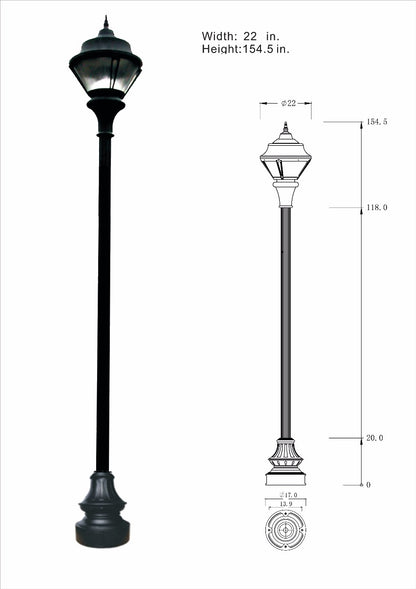 Traditional Municipal Quality Street Light Package - LED