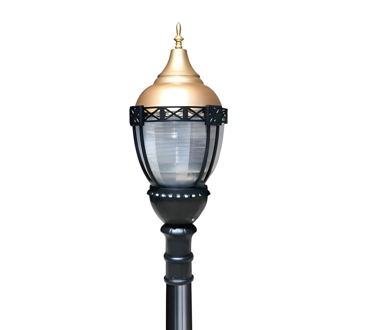 Premier Municipal Quality Street Light Package with Gold Globe - LED