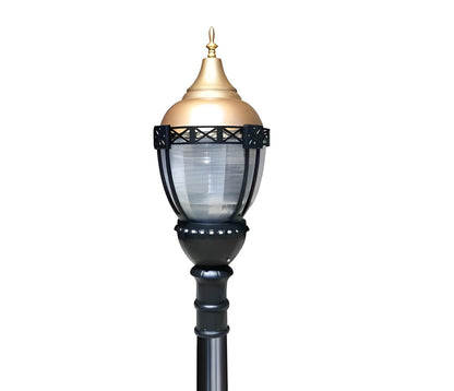 Premier Municipal Quality Street Light Package with Gold Globe - LED