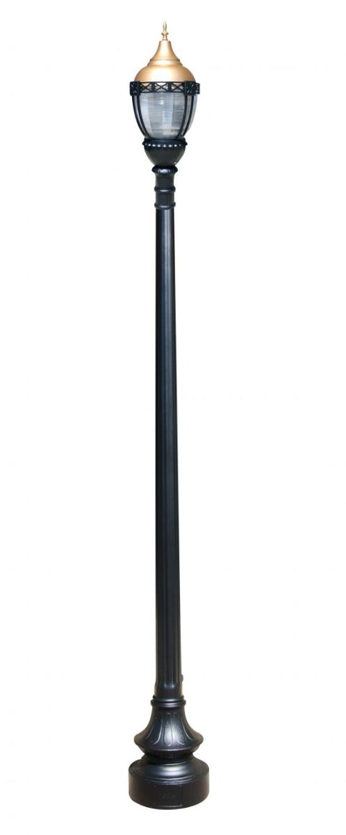 Premier Municipal Quality Street Light Package with Gold Globe - LED