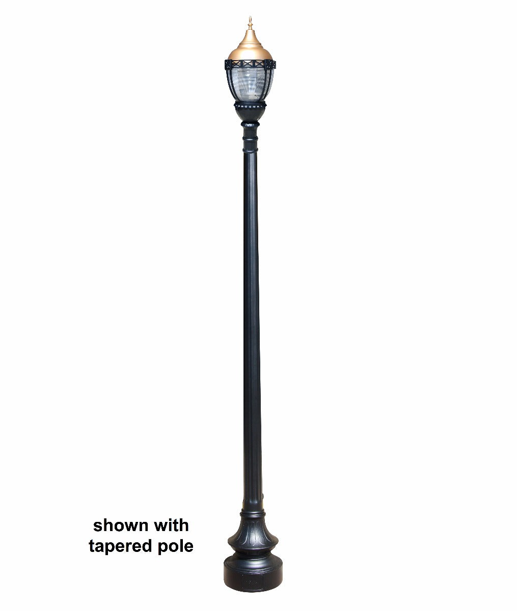 Premier Municipal Quality Street Light Package with Gold Globe - LED