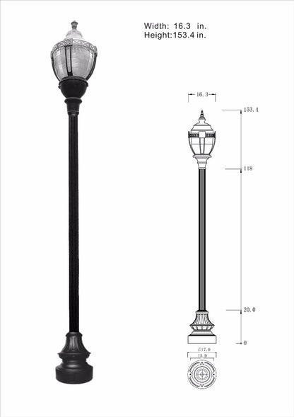 Premium Decorative Municipal Quality Street Light Package - LED