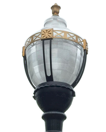 Newport Style Municipal Quality Street Light Package with Gold Trim - LED