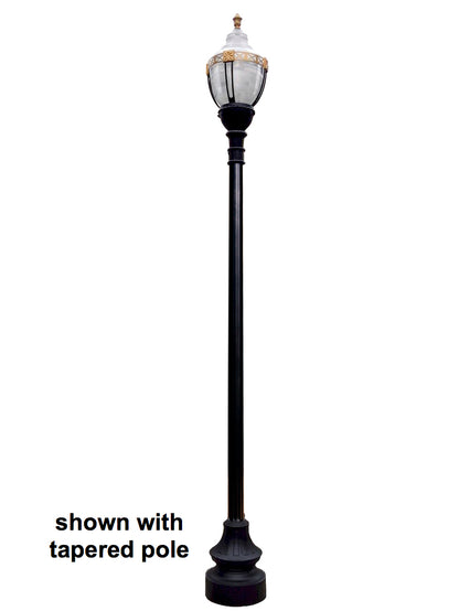 Newport Style Municipal Quality Street Light Package with Gold Trim - LED