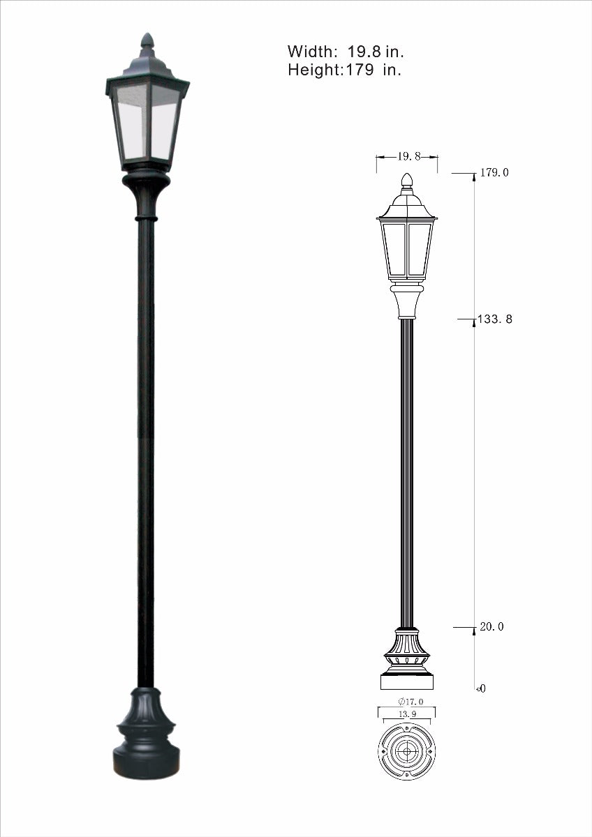 Vintage Municipal Quality Street Light Package - LED
