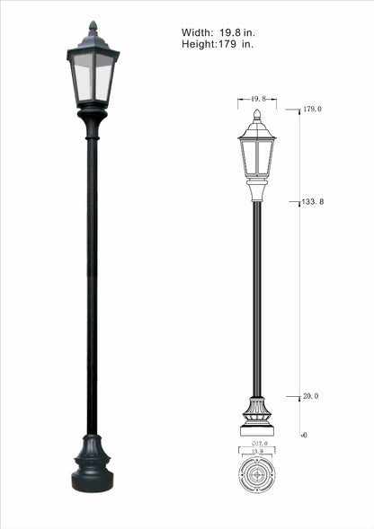 Vintage Municipal Quality Street Light Package - LED