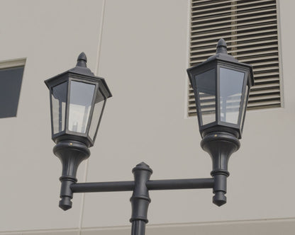 Double Lantern Style Municipal Quality Street Light Package - LED