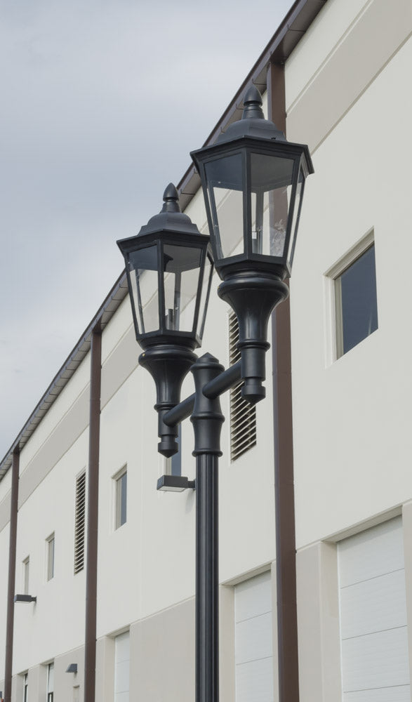Double Lantern Style Municipal Quality Street Light Package - LED
