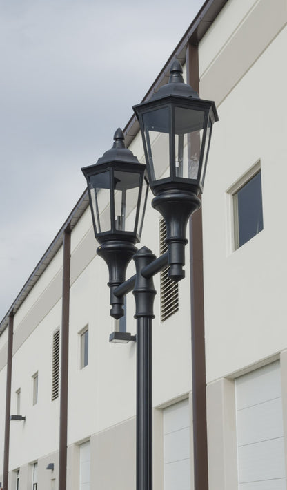 Double Lantern Style Municipal Quality Street Light Package - LED