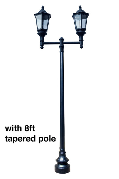 Double Lantern Style Municipal Quality Street Light Package - LED