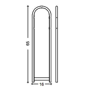 Bobi Grey Round Mailbox Post