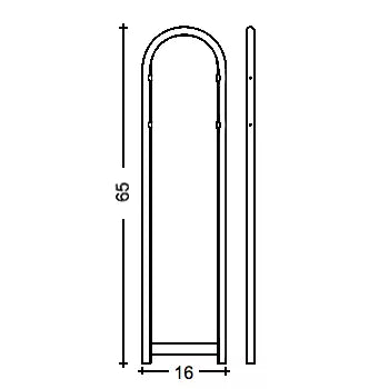 Bobi Grande B Rear Access Modern Locking White Mailbox with Round Black Post Combo -Stainless Steel Mail Slot- Secure Small Parcel Delivery