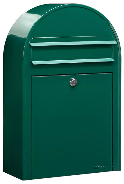Bobi Classic Slim Front Access Modern Locking Mailbox and Round Post Combo – Multiple Color Options