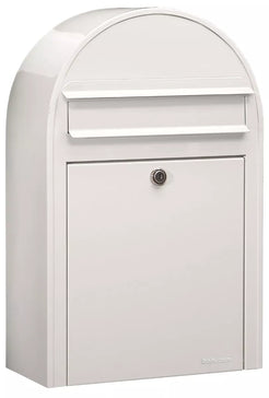 Bobi Classic (S) Slim White Front Access Lockable Mailbox