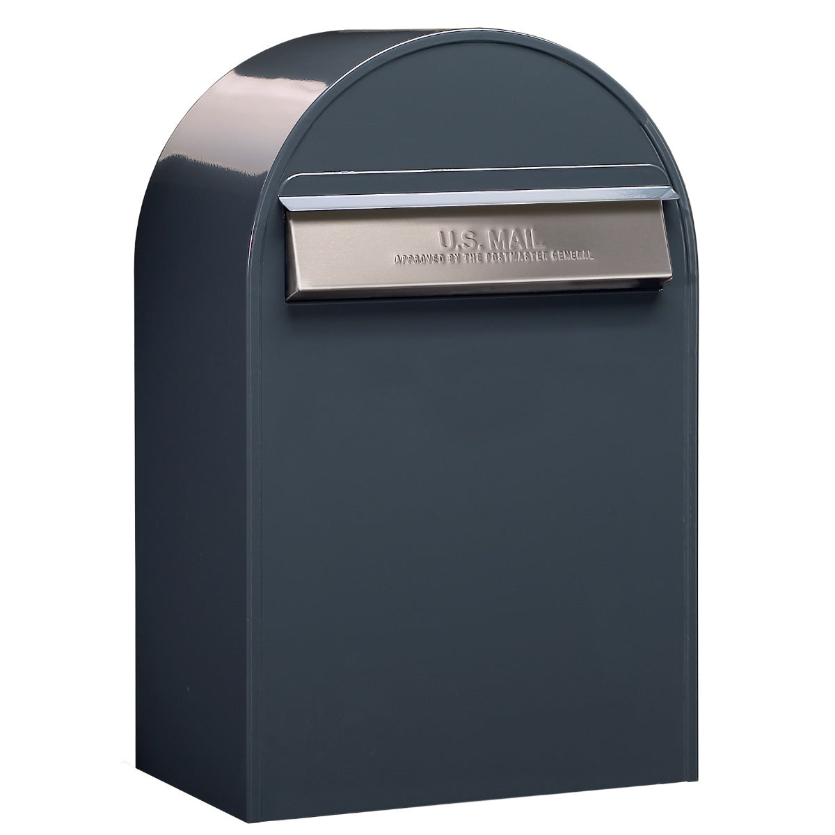 Bobi Grey Round Mailbox Post