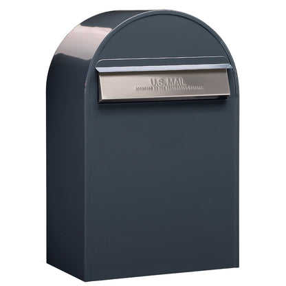 Bobi Grey Round Mailbox Post
