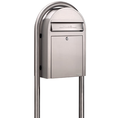 Bobi Stainless Steel Round Mailbox Post
