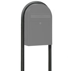 Bobi Structured Black Round Mailbox Post