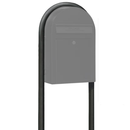 Bobi Structured Black Round Mailbox Post