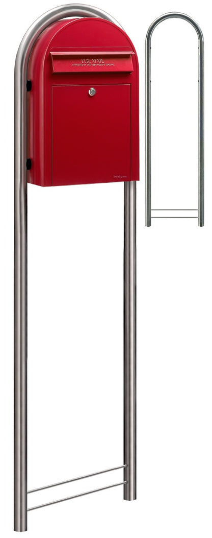 Bobi Stainless Steel Round Mailbox Post