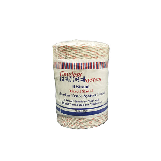 Timeless Fence 9 STRAND MIXED METAL POLYBRAID 1320ft