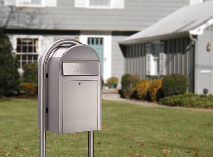 Bobi Stainless Steel Round Mailbox Post