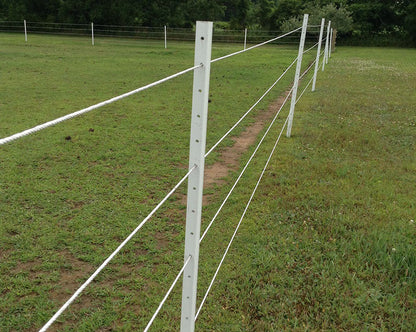 Rigid PVC T-Posts 2.125" Pack of 15 - 8 ft