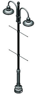 Double Fixture Dark Sky Municipal Quality Street Light Package - LED