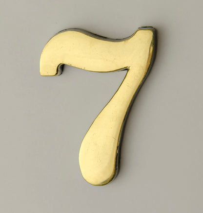 2" Self-Adhesive Brass Numbers