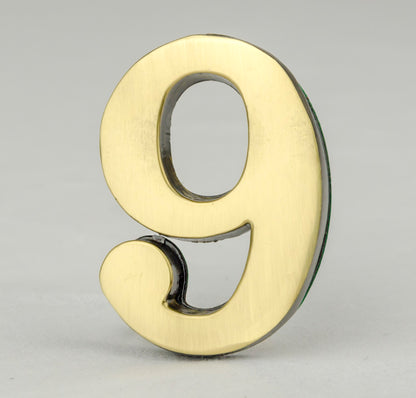 2" Self-Adhesive Brass Numbers