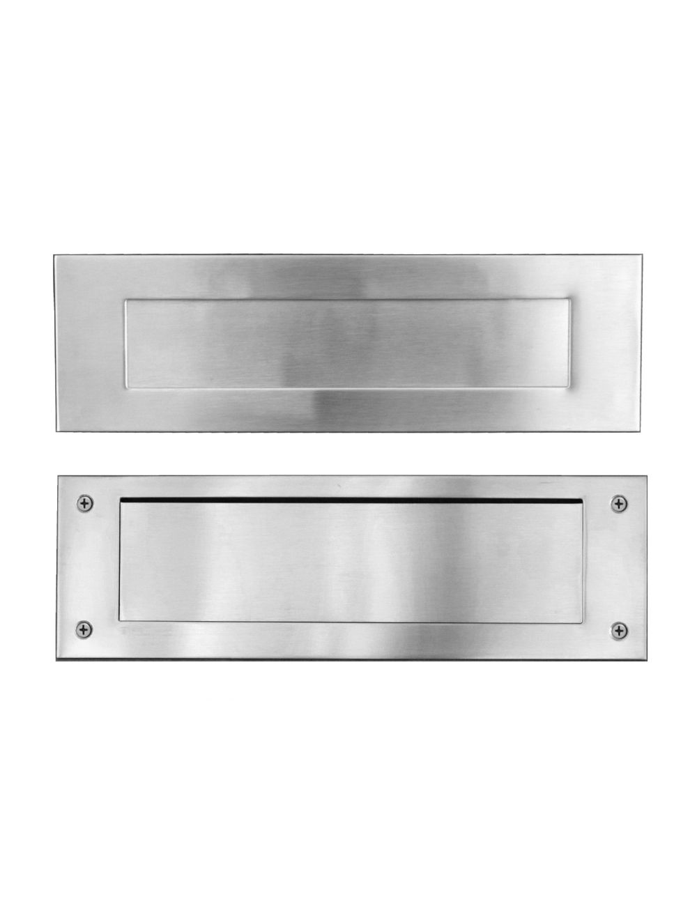 Stainless Steel Mail Slot (front & rear pieces)