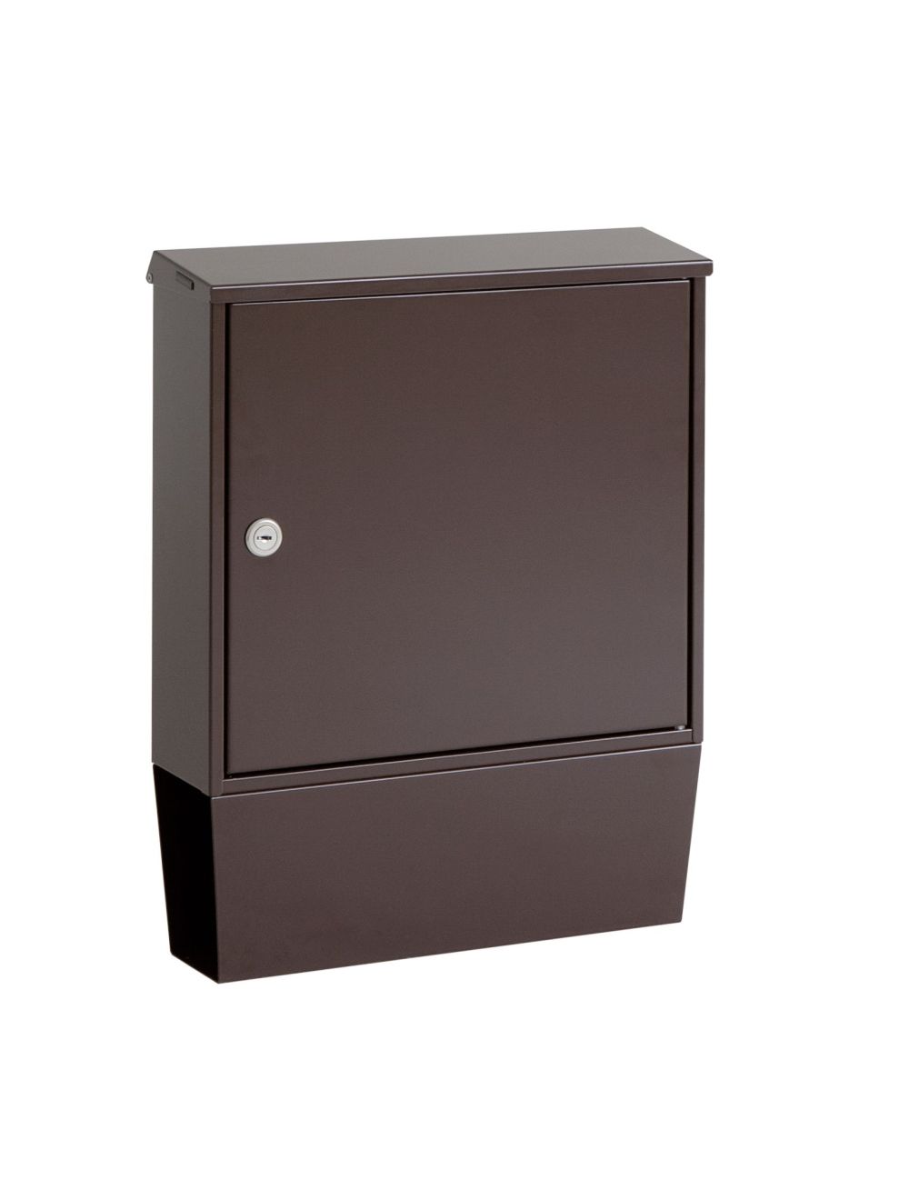 Knobloch Portland Locking Surface Mount Mailbox Chocolate Brown